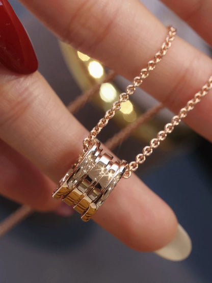 [Polaidi Jewelry]ZERO 1 PINK GOLD NECKLACE