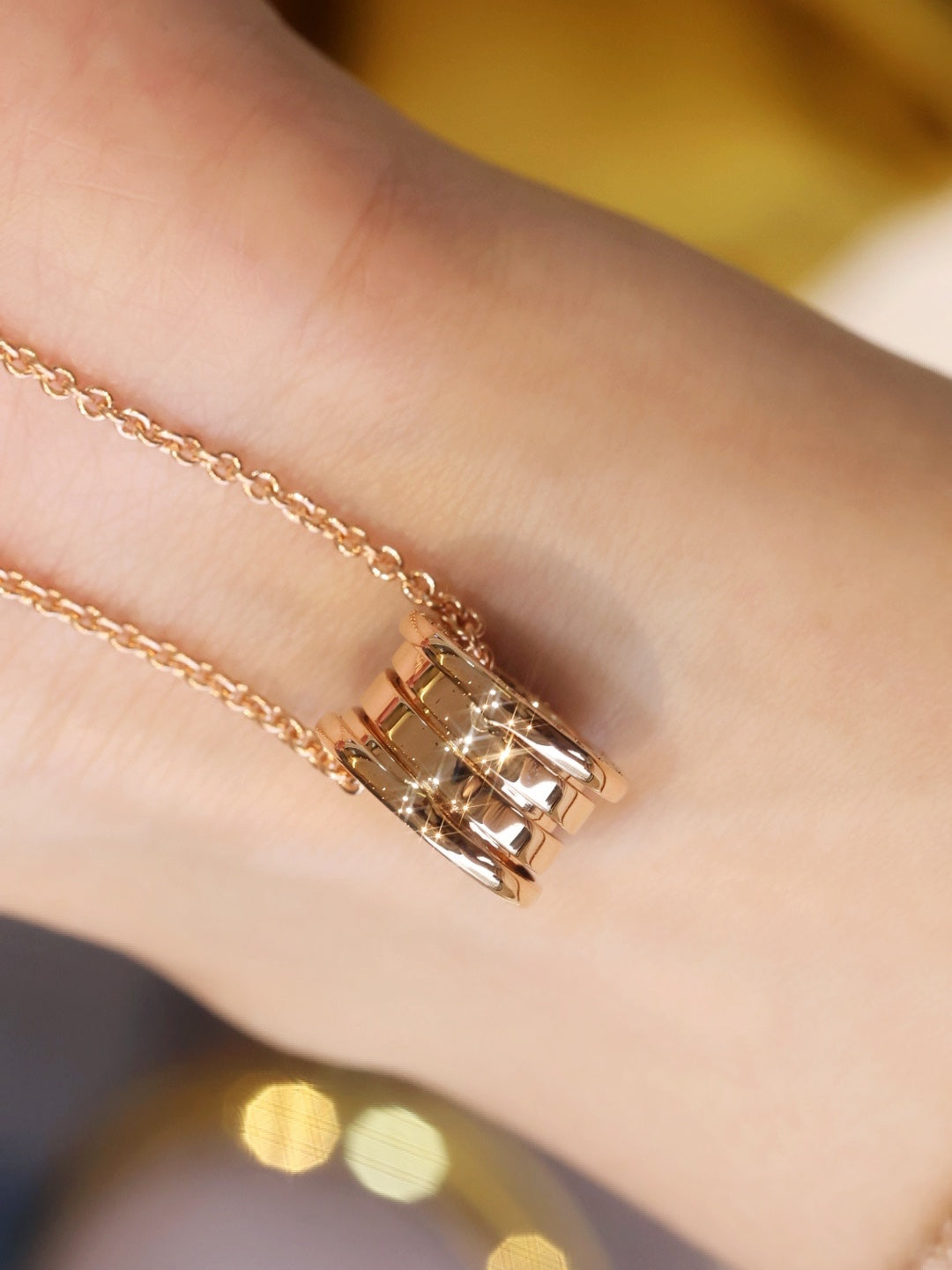 [Polaidi Jewelry]ZERO 1 PINK GOLD NECKLACE