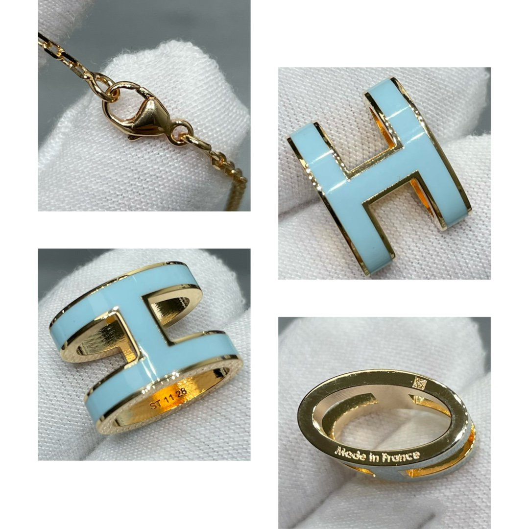 [Polaidi Jewelry]POP H SKY BLUE NECKLACE