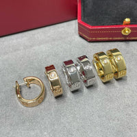 [Polaidi Jewelry ]LOVE 5.5MM 1 DIAMOND EARRINGS