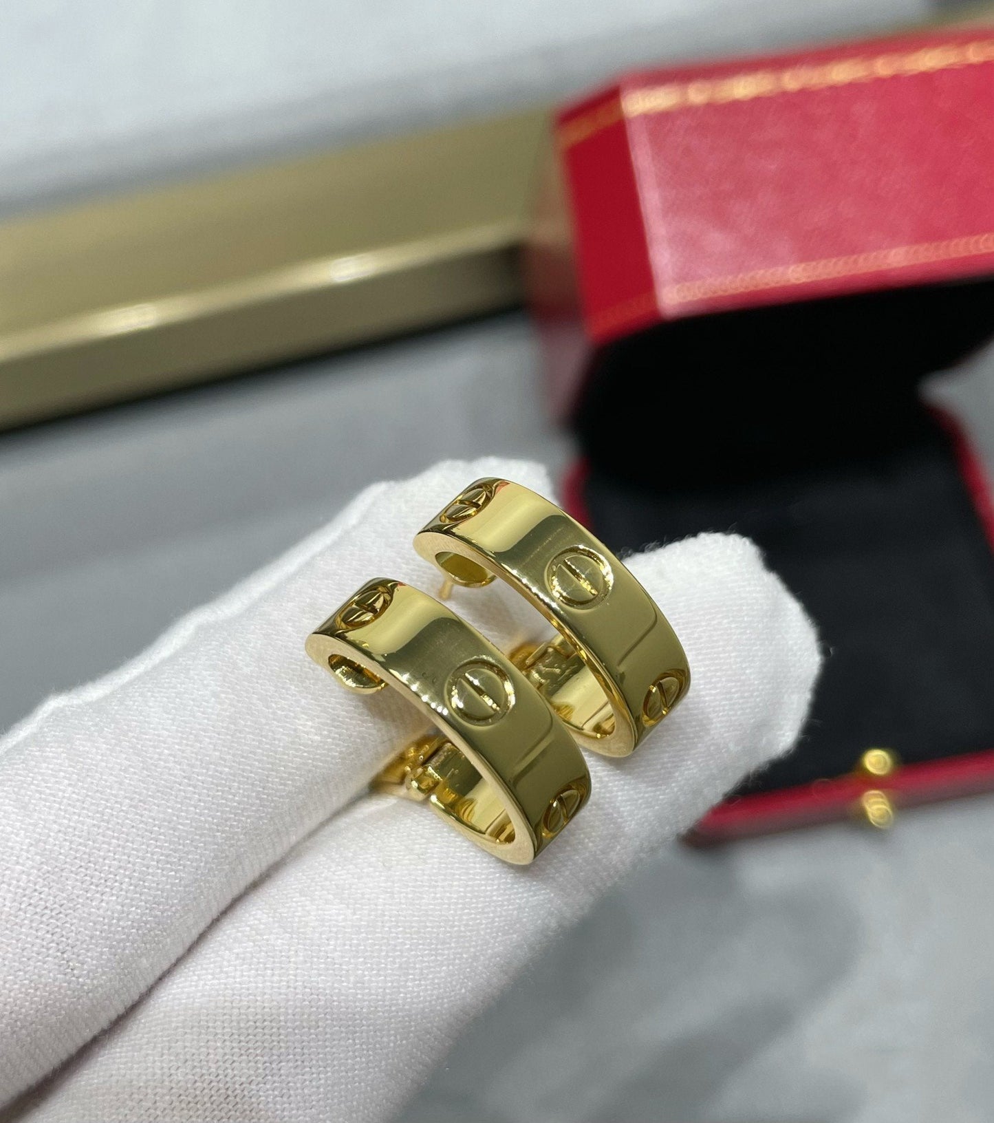 [：Polaidi Jewelry]LOVE 5.5MM EARRINGS