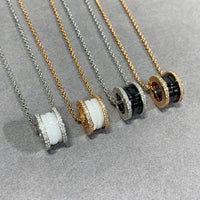 [Polaidi Jewelry ]ZERO 1 DIAMOND CERAMIC NECKLACE