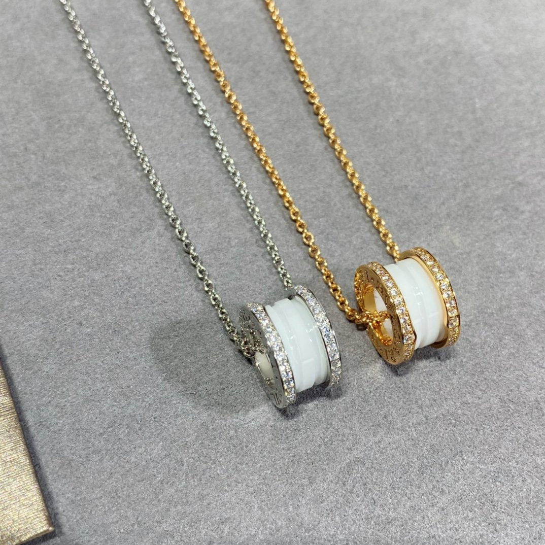 [Polaidi Jewelry]ZERO 1 DIAMOND CERAMIC NECKLACE