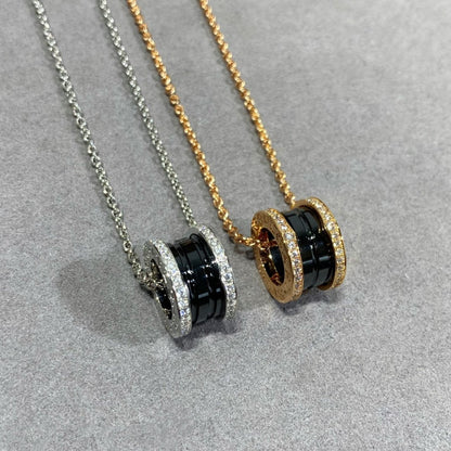 [Polaidi Jewelry]ZERO 1 DIAMOND CERAMIC NECKLACE