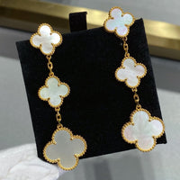 [Polaidi Jewelry ]CLOVER MOP 3 MOTIFS GOLD EARRINGS
