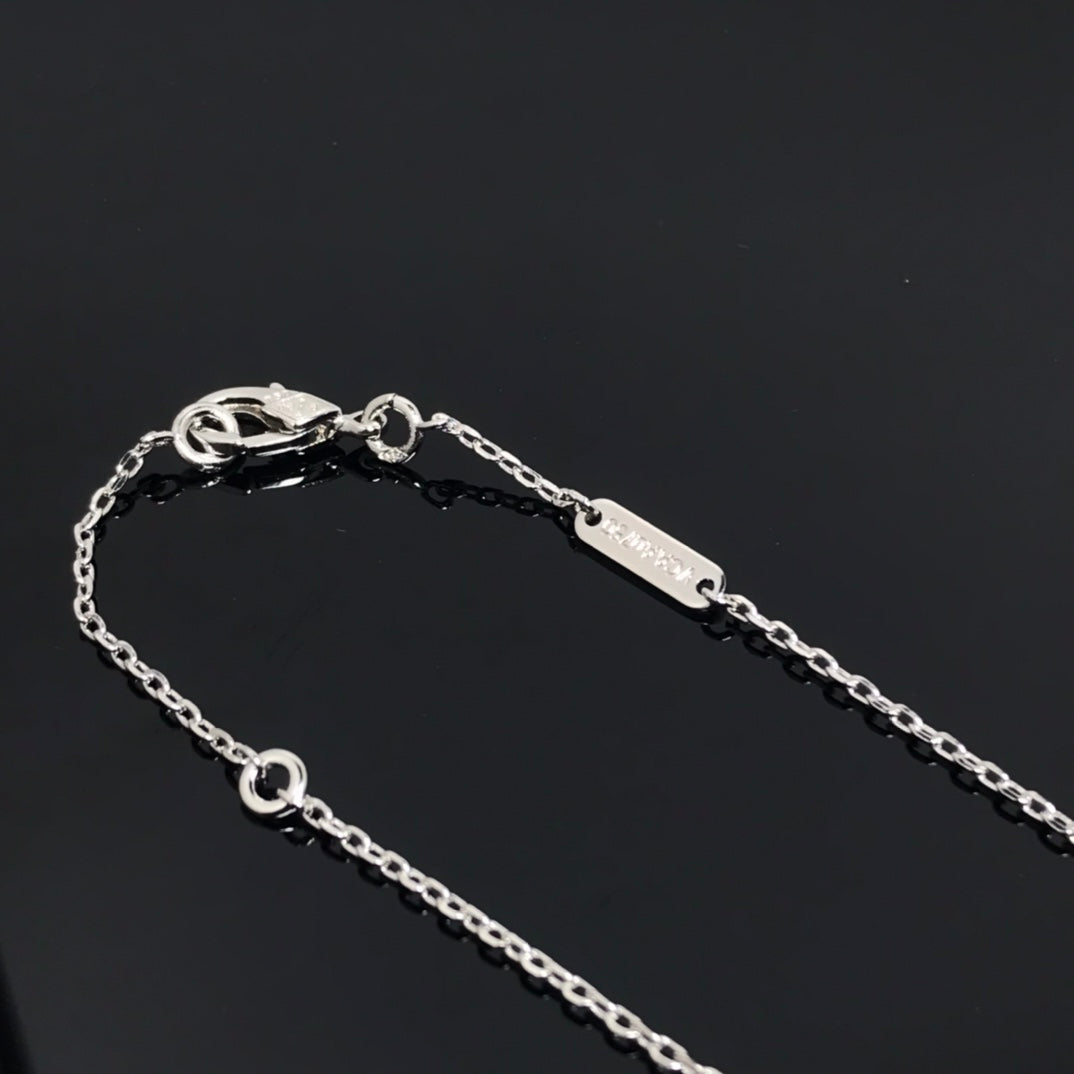 [：Polaidi Jewelry]CLOVER PIETERSITE SILVER LONG NECKLACE