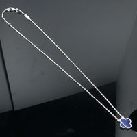 [Polaidi Jewelry ]CLOVER PIETERSITE SILVER LONG NECKLACE