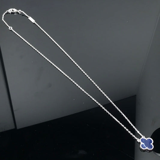 [Polaidi Jewelry]CLOVER PIETERSITE SILVER LONG NECKLACE