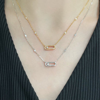[Polaidi Jewelry]MOVE UNO DIAMOND NECKLACE