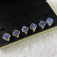 [Polaidi Jewelry ]CLOVER PIETERSITE MEDIUM STUD EARRINGS