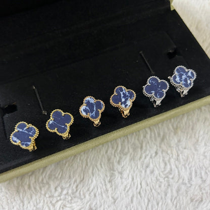 [：Polaidi Jewelry]クローバー ピーターサイト ミディアム スタッド ピアス