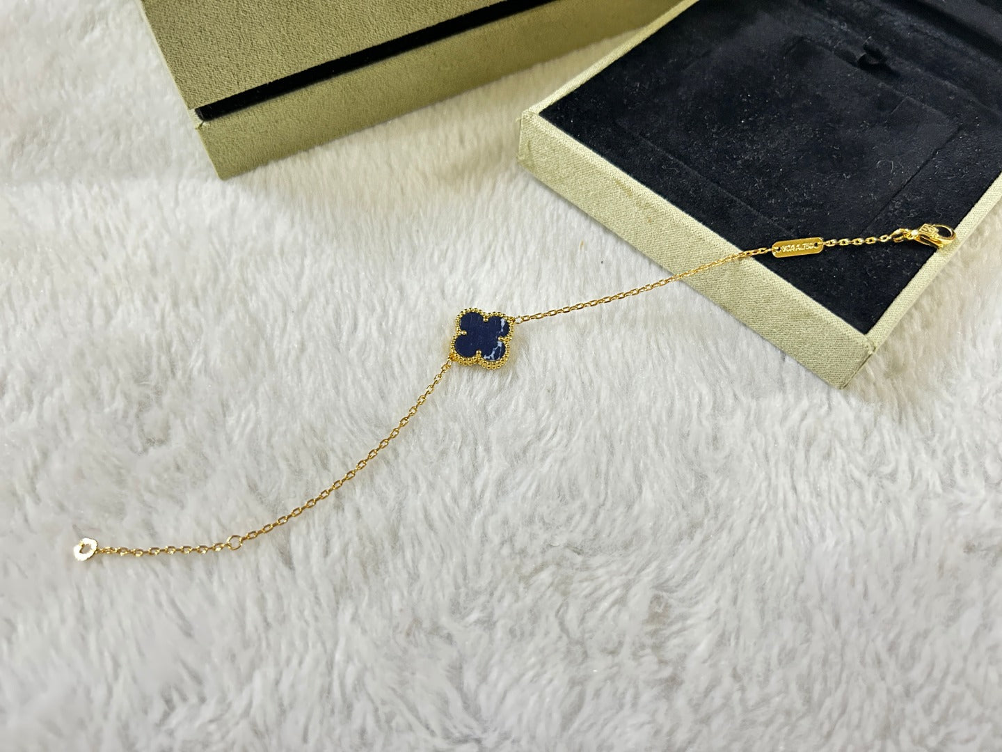 [：Polaidi Jewelry]CLOVER 1 MOTIF PIETERSITE BRACELET