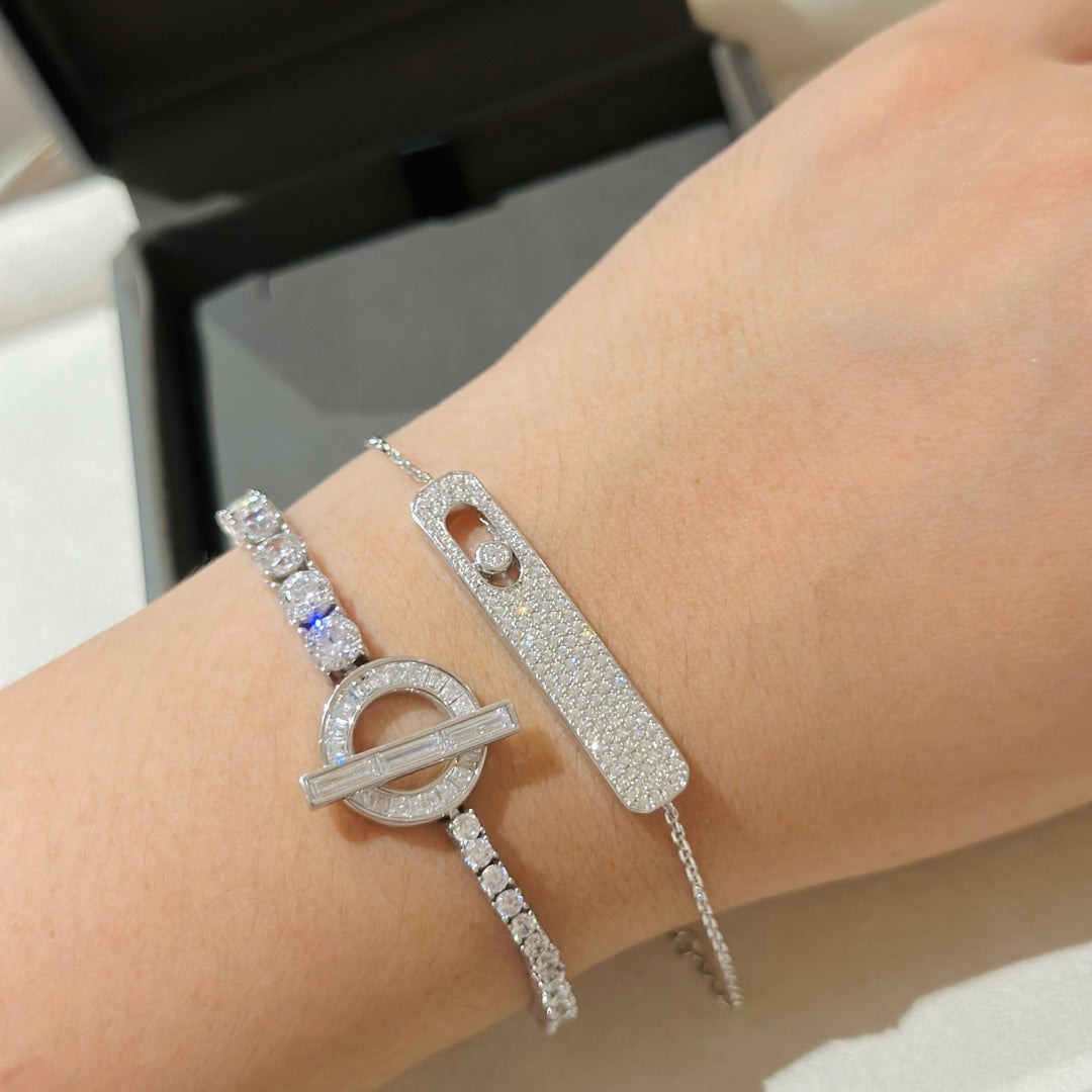 [Polaidi Jewelry]MOVE CLASSIQUE DIAMOND PAVED BRACELET