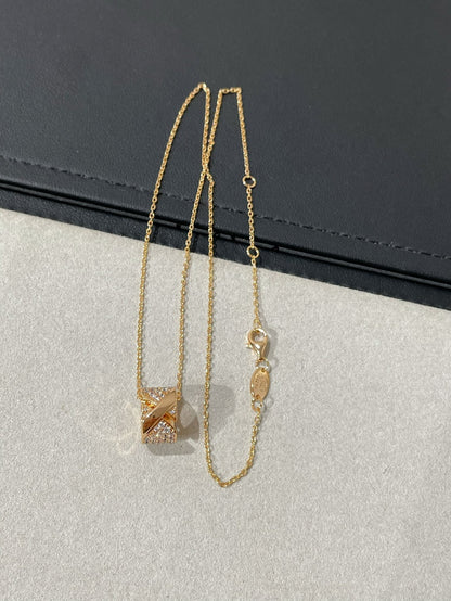 [Polaidi Jewelry]LIENS EVIDENCE DIAMOND PAVED NECKLACE