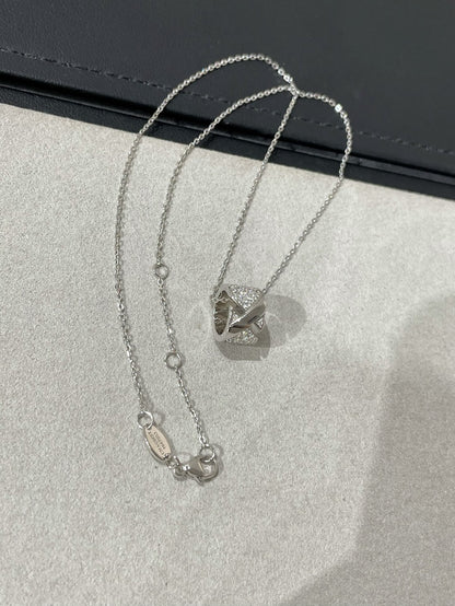 [Polaidi Jewelry]LIENS EVIDENCE DIAMOND PAVED NECKLACE