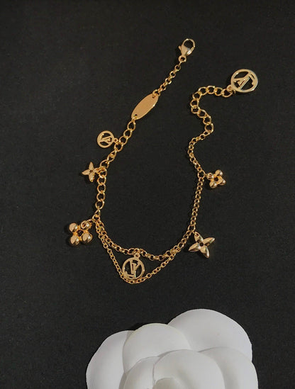 [：Polaidi Jewelry]BLOOMING PINK GOLD MOP BRACELET