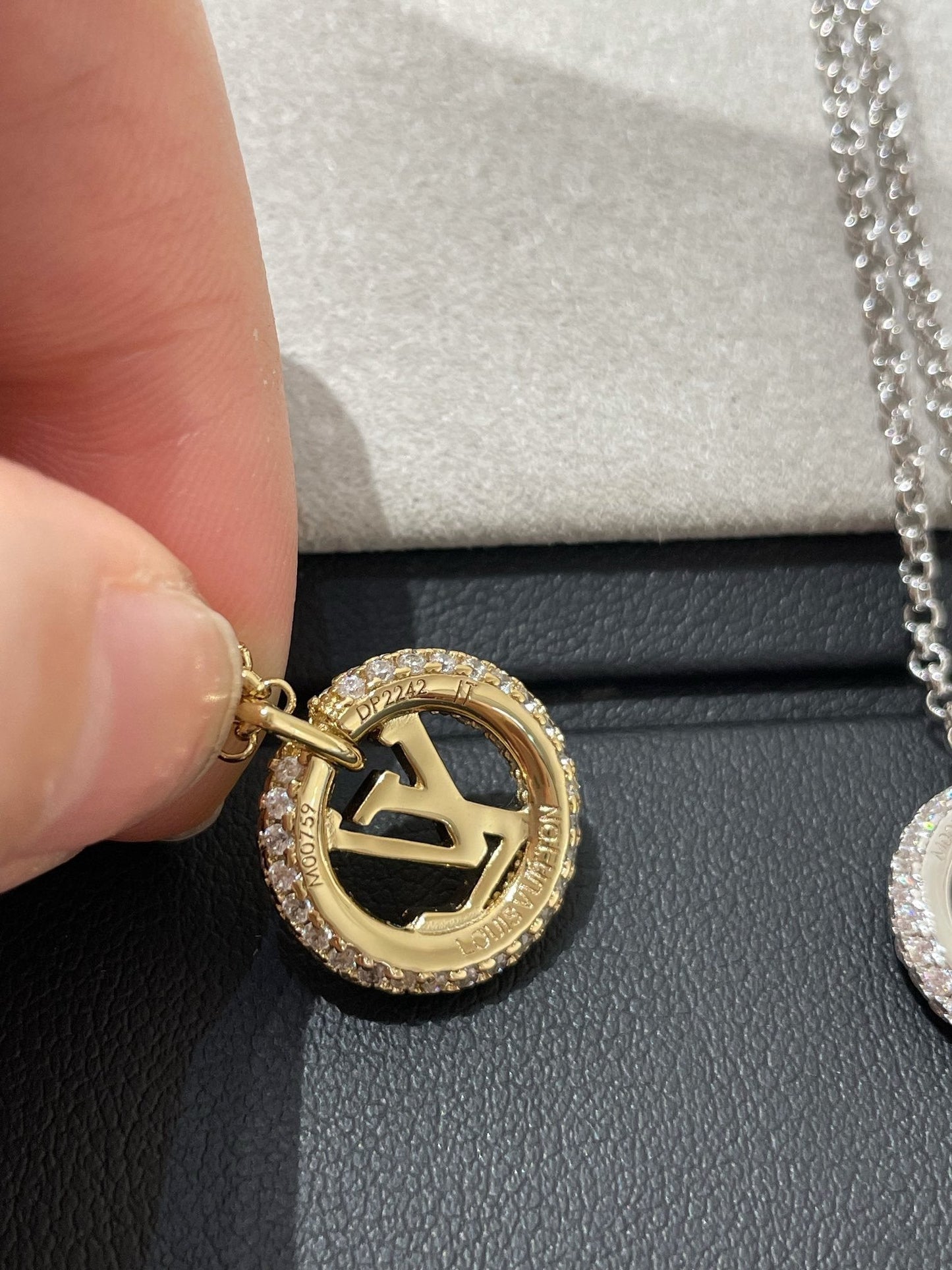 [：Polaidi Jewelry]BY NIGHT DIAMOND PAVED NECKLACE