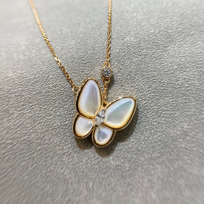 [Polaidi Jewelry]BUTTERFLY MOP DIAMOND NECKLACE