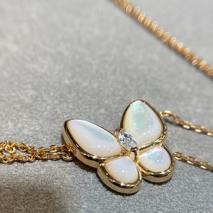 [Polaidi Jewelry]BUTTERFLY MOP DIAMOND NECKLACE