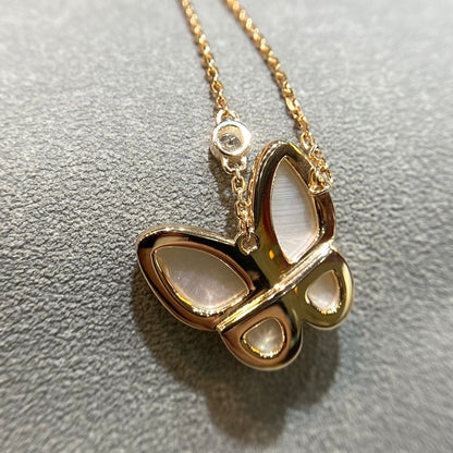 [：Polaidi Jewelry]BUTTERFLY MOP DIAMOND NECKLACE