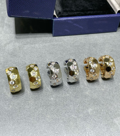 [Polaidi Jewelry]BEE LOVE DIAMOND HOOP EARRINGS