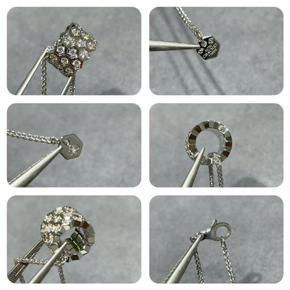 [Polaidi Jewelry]BEE LOVE DIAMOND PAVED 3 ROW NECKLACE