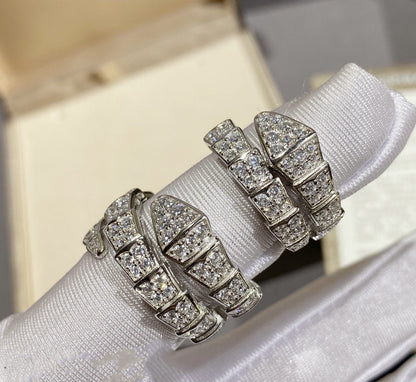 [Polaidi Jewelry]SERPENTI RING SILVER DIAMOND PAVED