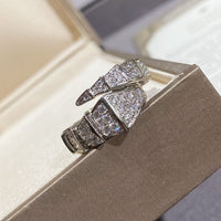 [Polaidi Jewelry ]SERPENTI LARGE RING SILVER DIAMOND PAVED