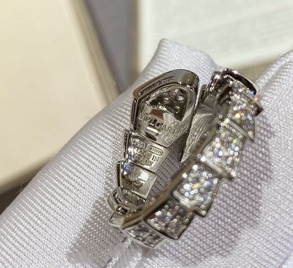 [Polaidi Jewelry]SERPENTI LARGE RING SILVER DIAMOND PAVED