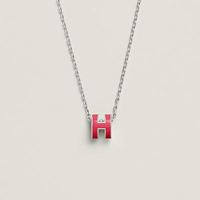 [Polaidi Jewelry]H NECKLACE PINK