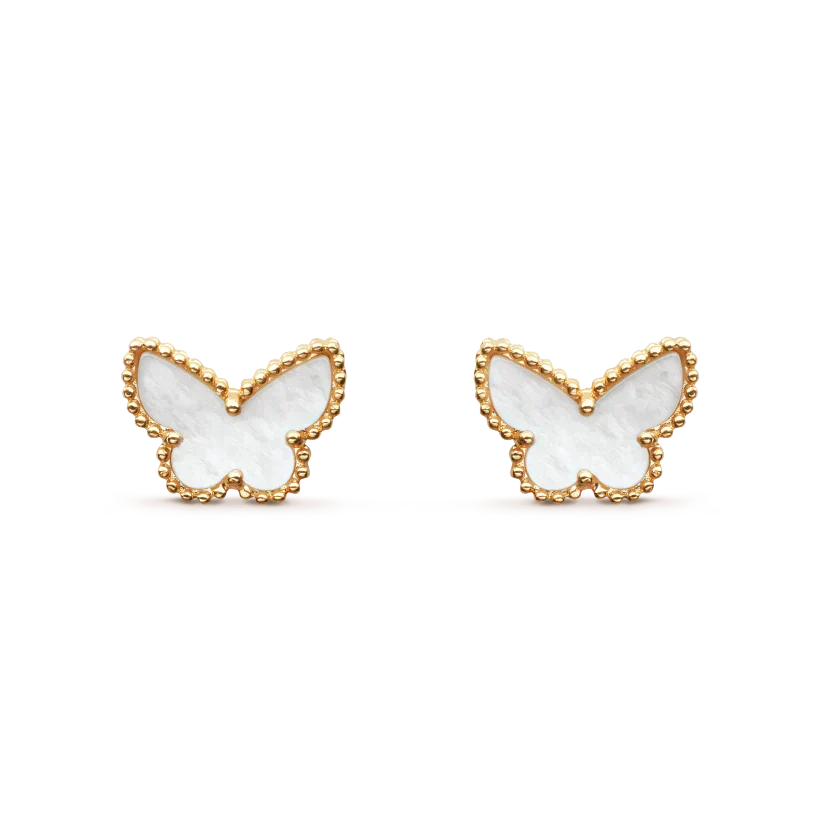 [：Polaidi Jewelry]SWEET BUTTERFLY MOP EARSTUDS