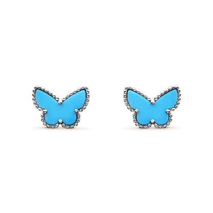 [Polaidi Jewelry]BUTTERFLY TURQUOISE EARRINGS SILVER