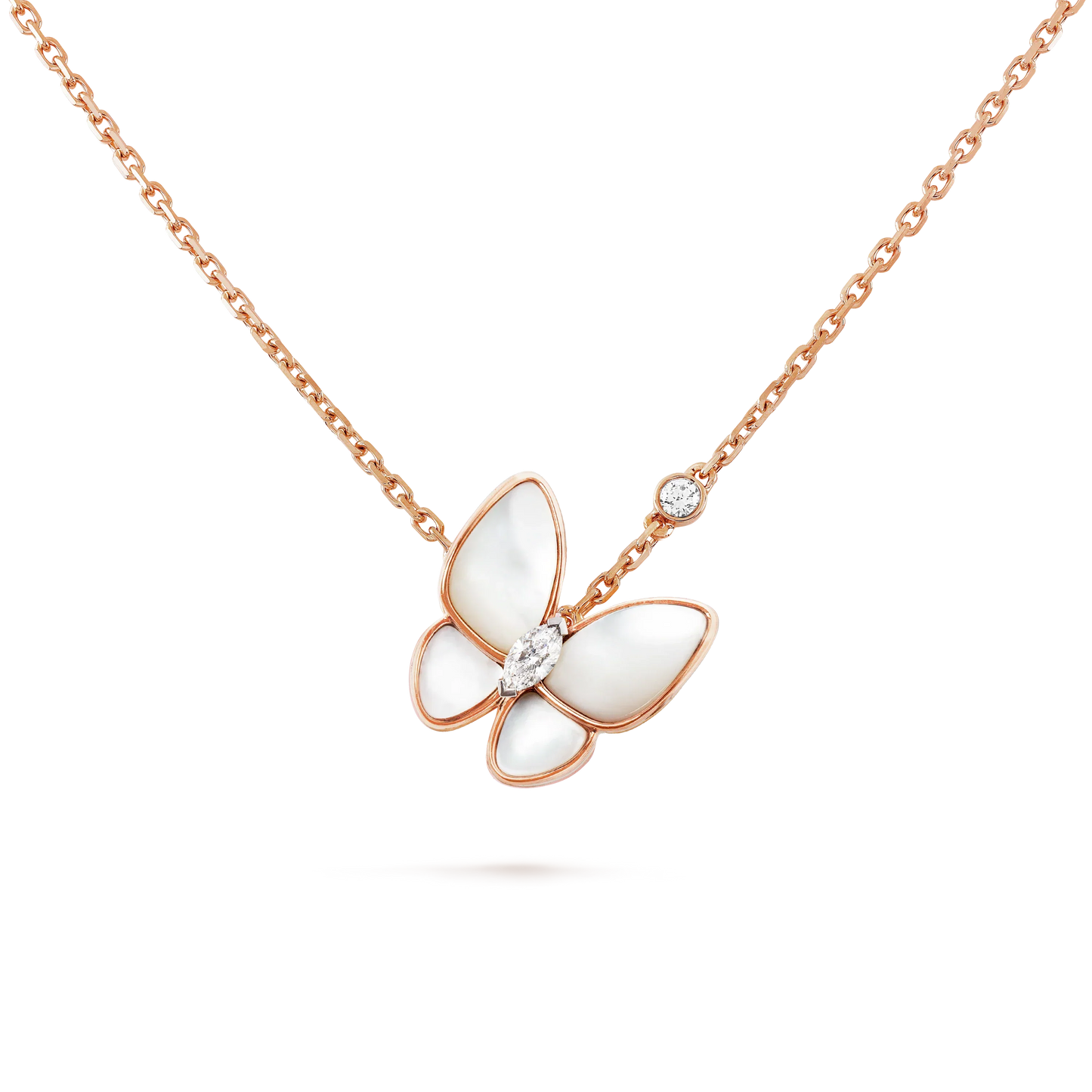 [Polaidi Jewelry]BUTTERFLY MOP DIAMOND NECKLACE