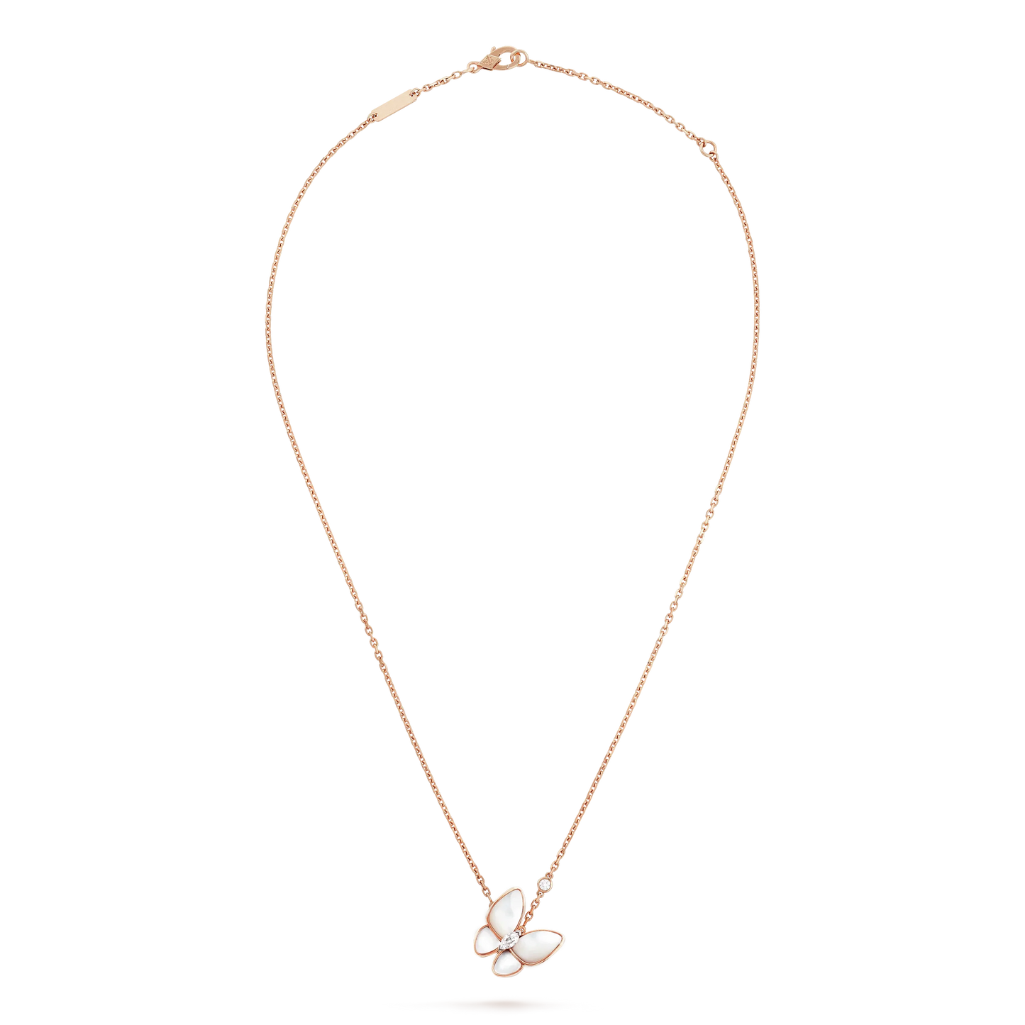 [：Polaidi Jewelry]BUTTERFLY MOP DIAMOND NECKLACE