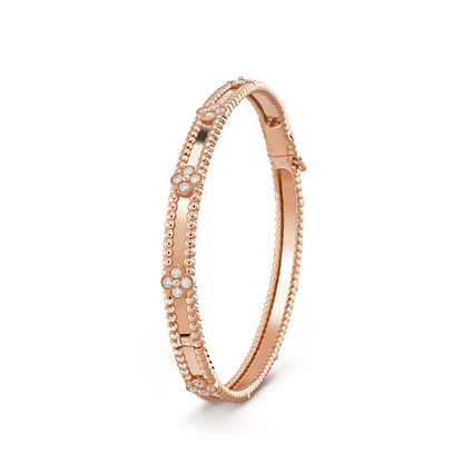 [：Polaidi Jewelry]CLOVER BRACELET 4MM DIAMONDS