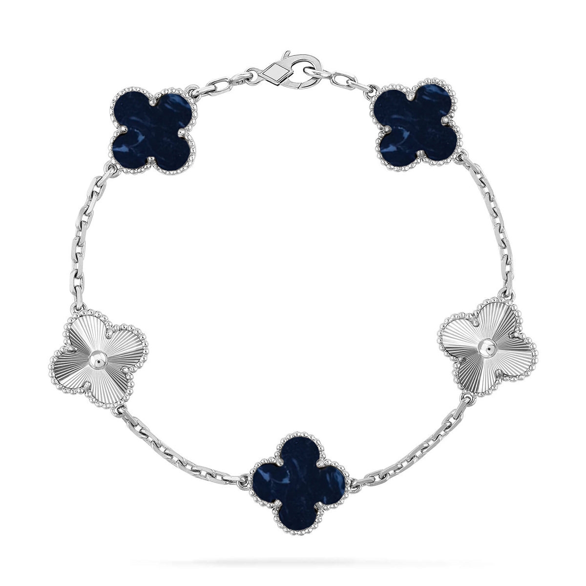 [Polaidi Jewelry]CLOVER 5 MOTIF PIETERSITE BRACELET COLLECTION