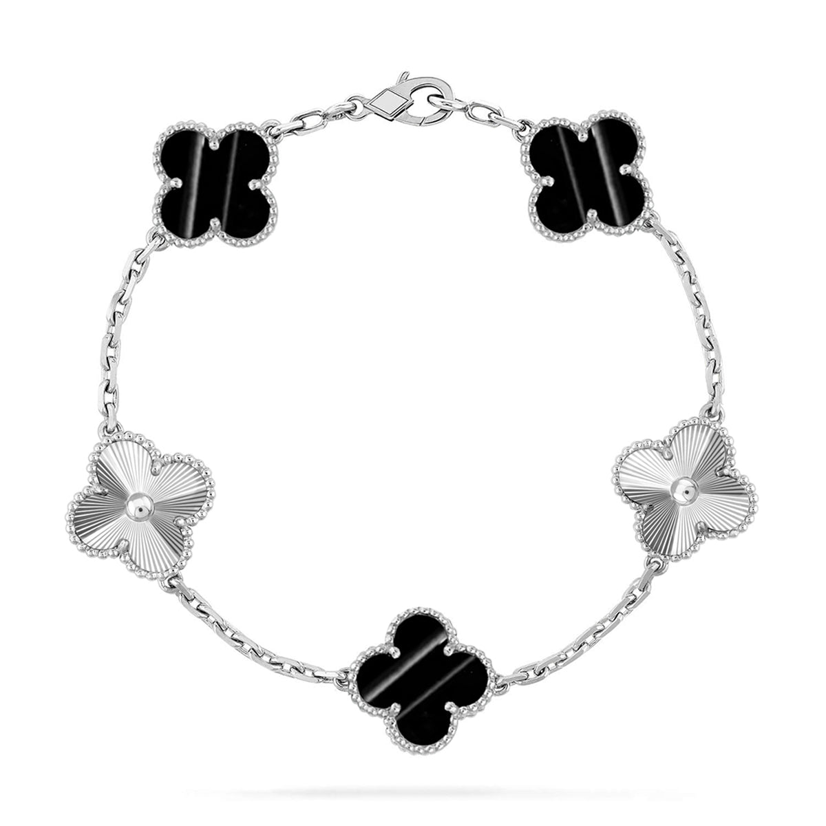 [Polaidi Jewelry] クローバー5モチーフ パルサーストーンブレスレットコレクション