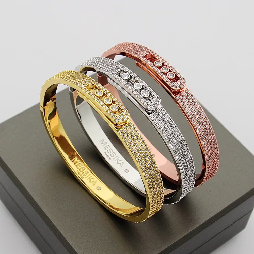 [Polaidi Jewelry]Move Noa Full Pavé Diamond Bangle Bracelet