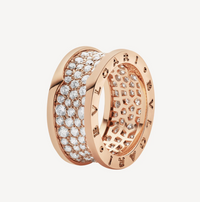[Polaidi Jewelry ]ZERO 1 WITH PAVED DIAMONDS ON THE SPIRAL RING