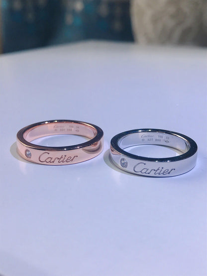 [Polaidi Jewelry]C PLATINUM 1 DIAMOND RING