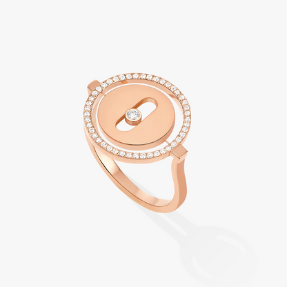 [Polaidi Jewelry]LUCKY MOVE PINK GOLD DIAMOND RING