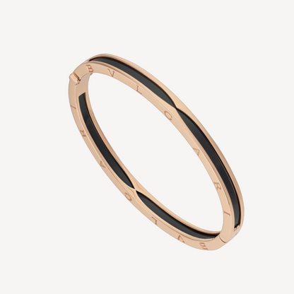 [Polaidi Jewelry]ZERO 1 PINK GOLD WITH BLACK CERAMIC BRACELET