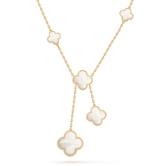 [Polaidi Jewelry]CLOVER MOTHER OF PEARL NECKLACE 6 MOTIF