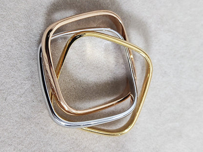 [Polaidi Jewelry]TRINITY RING GOLD PINK GOLD SILVER