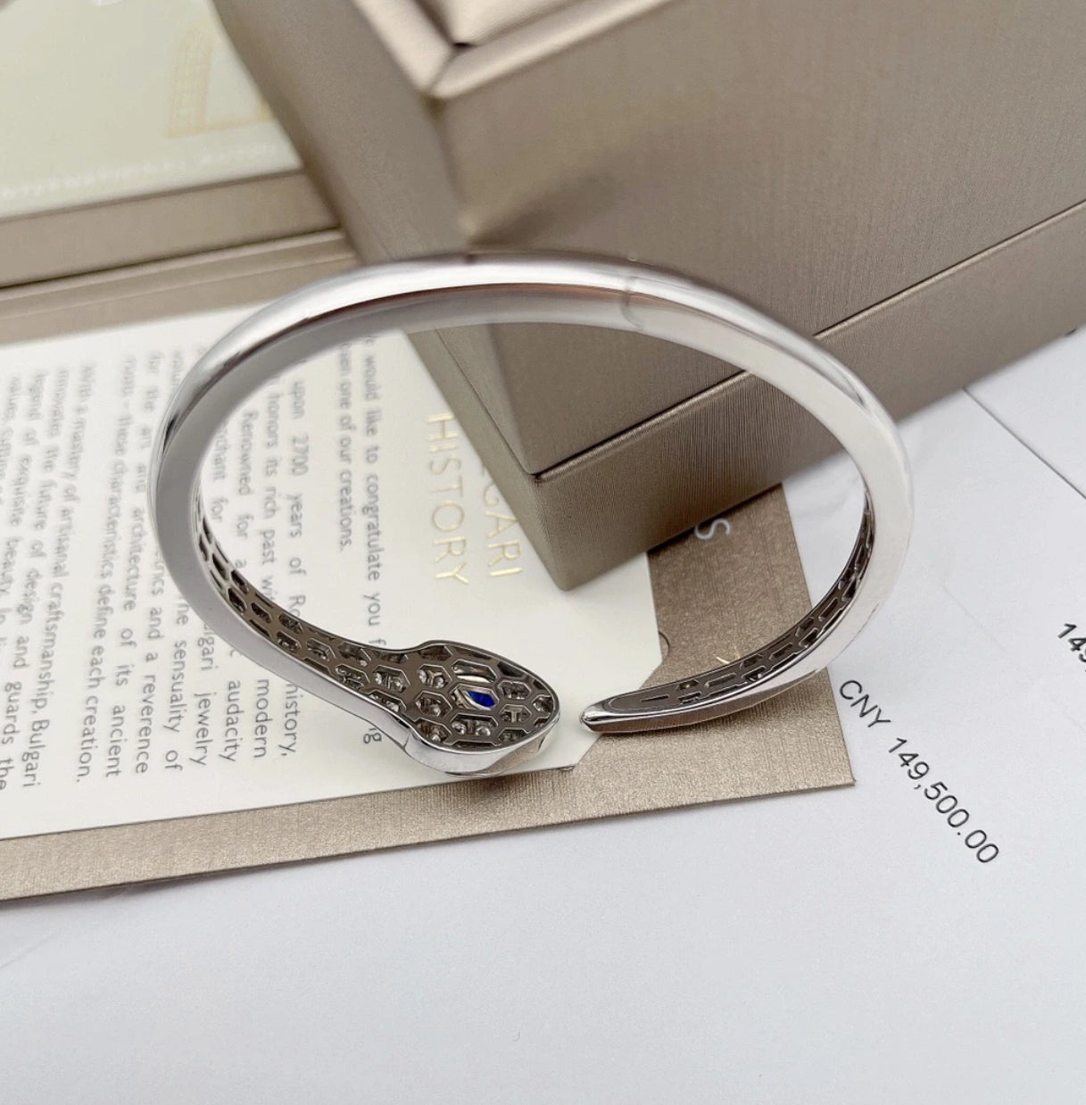 [Polaidi Jewelry]HAUTE COUTURE SILVER SERPENTI BRACELET