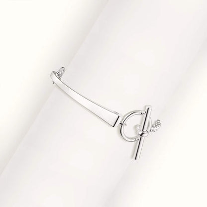 [Polaidi Jewelry]CLOU DE FORGE BRACELET WITH SQUARE CONE STUDS