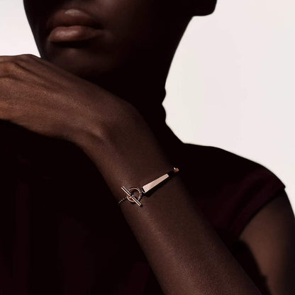[Polaidi Jewelry]CLOU DE FORGE BRACELET WITH SQUARE CONE STUDS
