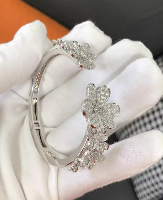 [：Polaidi Jewelry]CLOVER 7 CLOVER SILVER MOTIF BRACELET