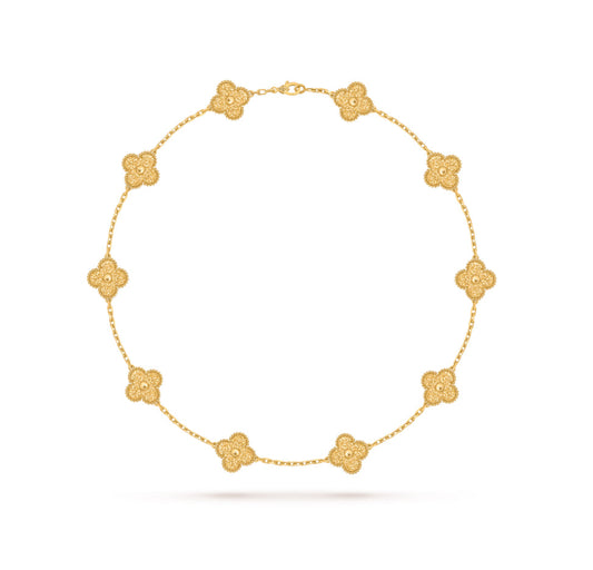 [Polaidi Jewelry]CLOVERS THE 10-MOTIFS NECKLACE