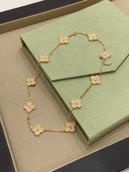 [Polaidi Jewelry]CLOVERS THE 10-MOTIFS NECKLACE